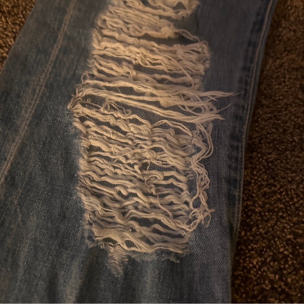 Pistola Light Blue Distressed Woman’s Boyfriend Jeans Size 25 Preppy Picnic Mood - Picture 3 of 14